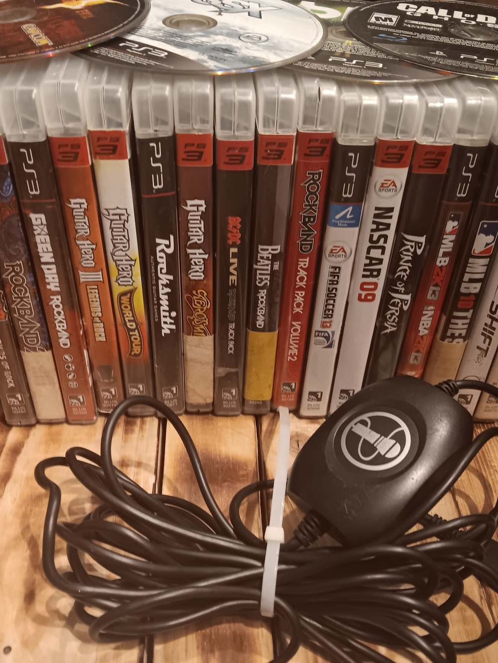 PS3 Gaming Lot Guitar Hero And Rock Band 25 Games Included